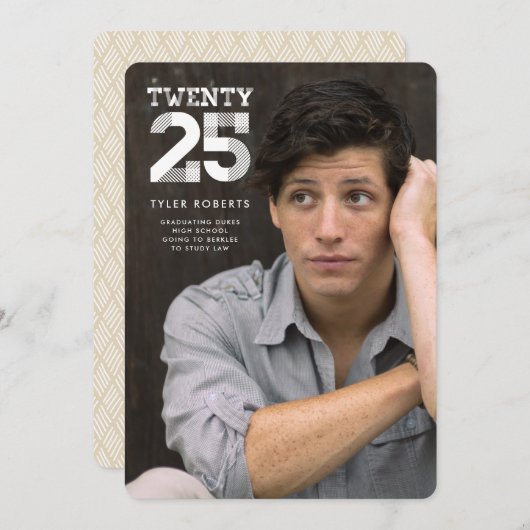 Anzeigen von Abschluss 2025-Foto Einladung (Vorne/Hinten)