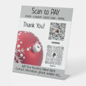 Anzeigen von benutzerdefinierten Weihnachtsfeldern Sockelschild (Vorderseite)