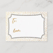 Anzeigen von Brautparty Imitats Gold Confetti Gesc Begleitkarte (Rückseite)