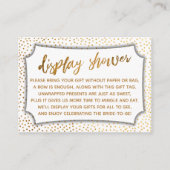 Anzeigen von Brautparty Imitats Gold Confetti Gesc Begleitkarte (Vorderseite)