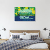 Anzeigen von Lemon LabelVentura, CA Leinwanddruck (Insitu (Schlafzimmer))
