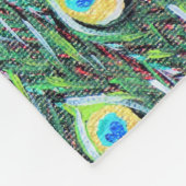 Anzeigen von Pfauenmalerei Fleecedecke (Ecke)