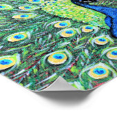 Anzeigen von Pfauenmalerei Poster (Ecke)