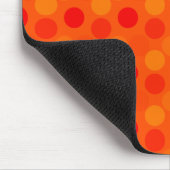 Anzeigen von Punkten Orange Maus Pad Mousepad (Ecke)