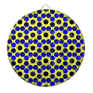 Anzeigen von Punkten Schwarz und Blau-Karte Dartscheibe