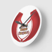 Anzeigen von Respektsgrafik Runde Wanduhr (Winkel)