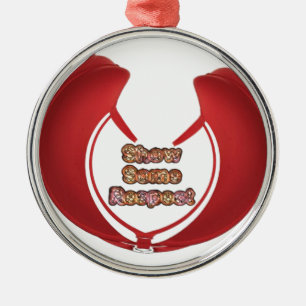 Anzeigen von Respektsgrafik Silbernes Ornament