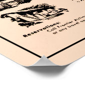 Anzeigenaufdruck der 1950er Frontier Airlines Poster (Ecke)