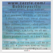 Anzeigenaufkleber Aufkleber (Blatt)