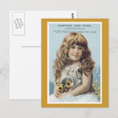 Anzeigenetikett-Sunnyside Showshop Viktorianische  Postkarte (Vorne/Hinten)