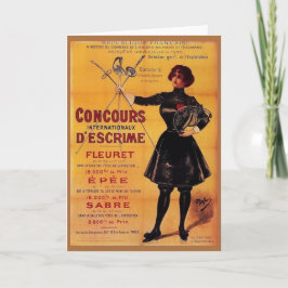 Anzeigenkarte für den Wettbewerb "Vintage französi Karte