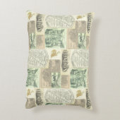 Anzeigenkollektion für Vintage Bahnzeitungen Dekokissen (Rückseite(Vertikal))