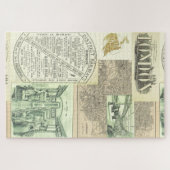 Anzeigenkollektion für Vintage Bahnzeitungen Puzzle (Horizontal)