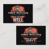 Anzeigenunternehmen für Bohrturniere Visitenkarte (Vorne/Hinten)