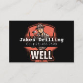 Anzeigenunternehmen für Bohrturniere Visitenkarte (Vorderseite)