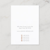 Anzeiger für die WasserfarbenEarring-Anzeige von S Visitenkarte (Rückseite)