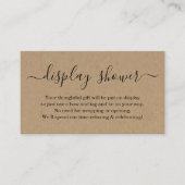 Anzeigeraumanlage für rustikale Kraft Begleitkarte (Vorderseite)