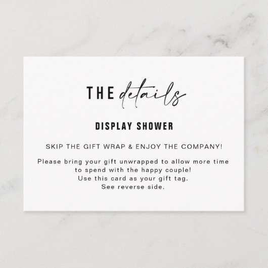 Anzeigeraumanzeige für Duschbänke und Geschenktipp Begleitkarte (Vorderseite)