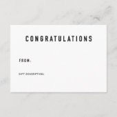 Anzeigeraumanzeige für Duschbänke und Geschenktipp Begleitkarte (Rückseite)