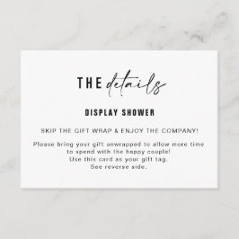 Anzeigeraumanzeige für Duschbänke und Geschenktipp Begleitkarte