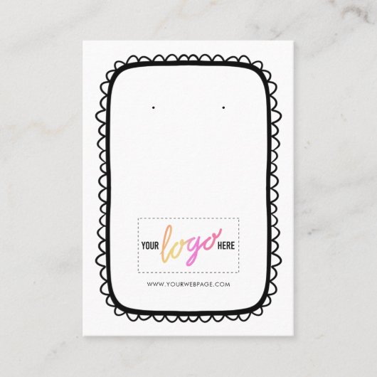 Anzeigetafel 02 für handgezeichnete Bilderrahmen h Visitenkarte (Vorderseite)