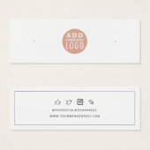 Anzeigetafel für benutzerdefinierte Logo-Ohrringe (Vorne & Hinten)