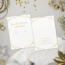 Anzeigetafel für den geometrischen Ohrring der Gol