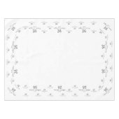 Anzeigetafel für die Ausstellung "White Custom Bus Tischdecke (Vorderseite (Horizontal))