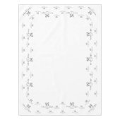 Anzeigetafel für die Ausstellung "White Custom Bus Tischdecke (Vorderseite)