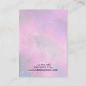 Anzeigetafel für die Darstellung von Wasserfarben Visitenkarte (Rückseite)