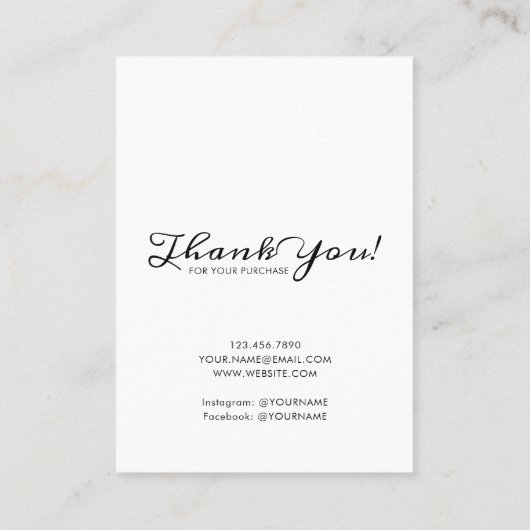 Anzeigetafel für handgezeichnete Rahmen hinzufügen Visitenkarte (Rückseite)