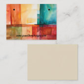 Anzeigetafel für Herbstfarbenblöcke Visitenkarte (Vorne/Hinten)