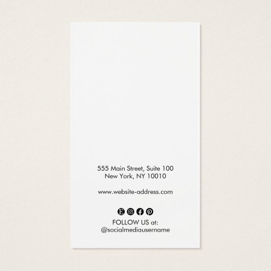 Anzeigetafel für soziale Medien mit weißer Add-Log (Rückseite)