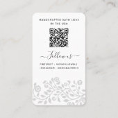 Anzeigetafeln für benutzerdefinierte Logos und QR- Visitenkarte (Rückseite)