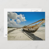Anzibar-Fischerboot Postkarte (Vorne/Hinten)