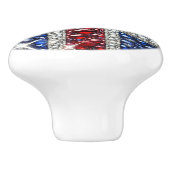 Anziehen der Keramik mit Britischen Farben Keramikknauf (Seitenansicht)