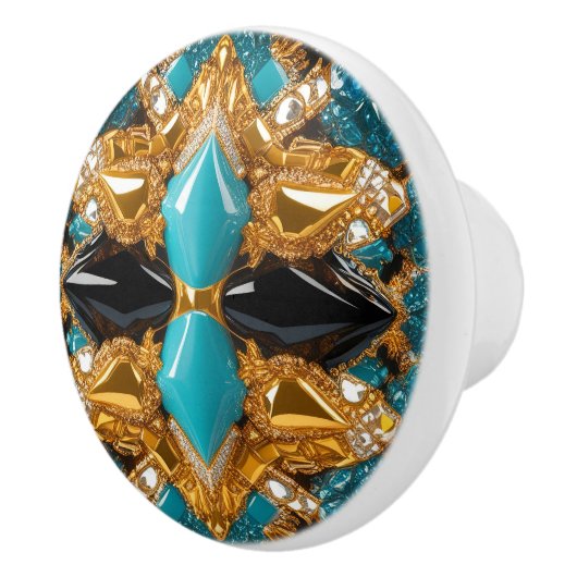 Anziehen der Keramik mit den Bahamas-Farben Keramikknauf (Rechts)