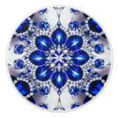 Anziehen der Keramik mit den blauen Farben Keramikknauf (Vorderseite)