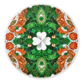 Anziehen der Keramik mit irischen Designfarben Keramikknauf (Vorderseite)