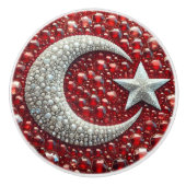 Anziehen der Keramik mit türkischen Farben Keramikknauf (Vorderseite)