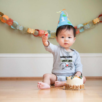 Anziehend, genau wie Daddy Baby Bodysuit Baby Strampler