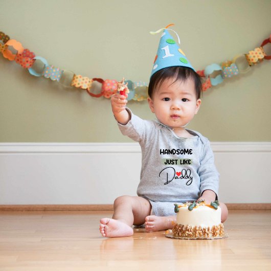 Anziehend, genau wie Daddy Baby Bodysuit Baby Strampler