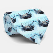 Anziehende blaue Krabbe Krawatte (Gerollt)