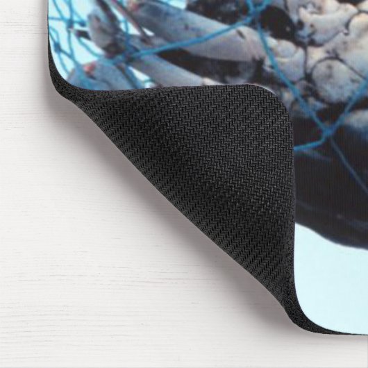 Anziehende blaue Krabbe Mousepad (Ecke)