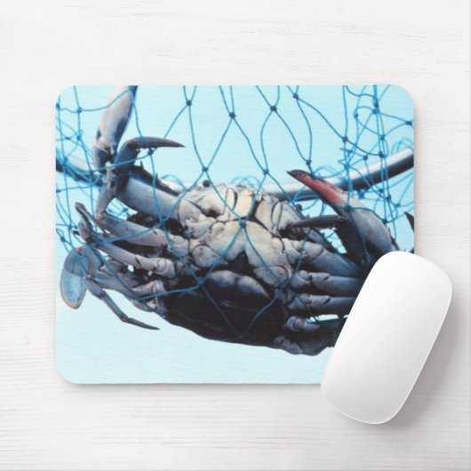 Anziehende blaue Krabbe Mousepad (Mit Mouse)