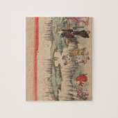 Anziehende Leuchtkäfer (Farbholzschnitt) Puzzle (Vertikal)