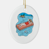 Anziehende Strahlen Keramik Ornament (Rechts)