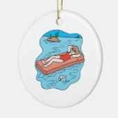 Anziehende Strahlen Keramik Ornament (Links)