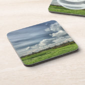 Anziehende Wolken (Farbe HDR) Untersetzer (Linke Seite)