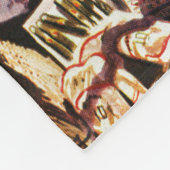 Anziehender Zuhause-Laufball Fleecedecke (Ecke)